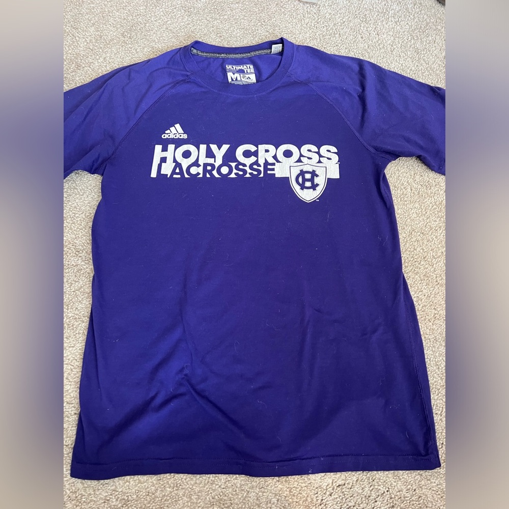 Adidas Purple Holy Cross T Shirt Size Medium